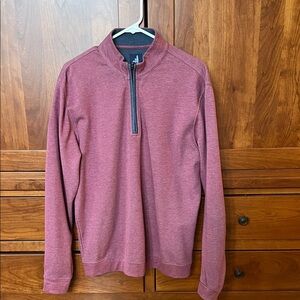 Johnnie-O Sully 1/4 Zip Pullover Mens Sz Medium Malibu Red